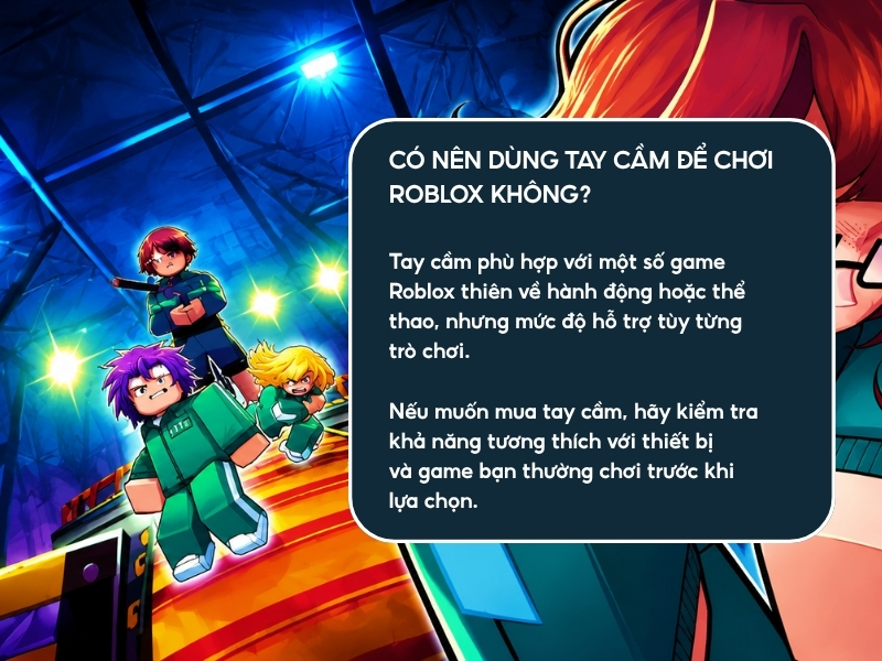 Có nên dùng tay cầm để chơi Roblox không?