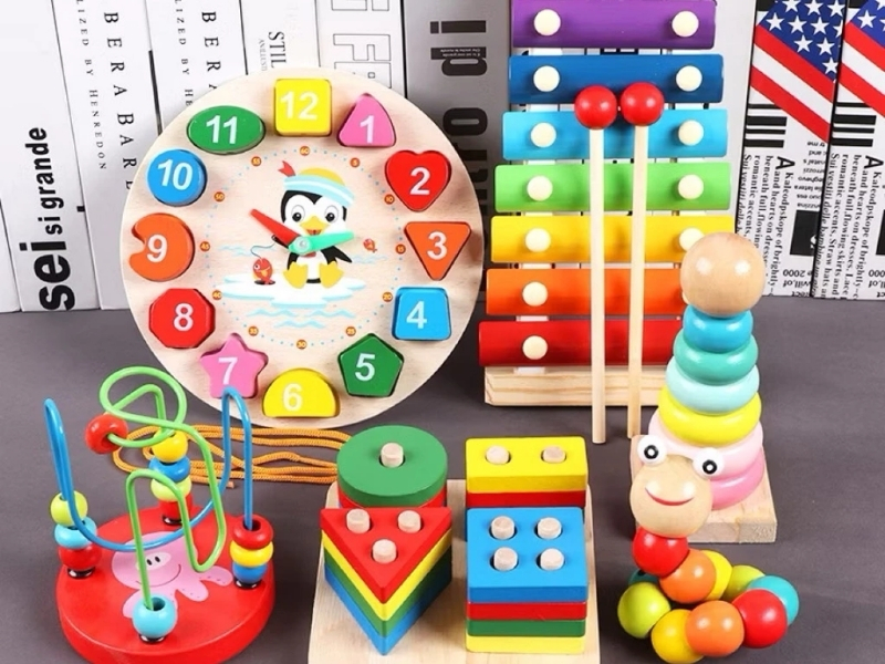 bộ đồ chơi gỗ Montessori học đếm