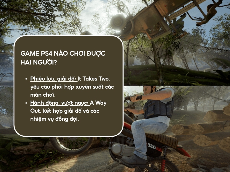 Game PS4 nào chơi được hai người? 